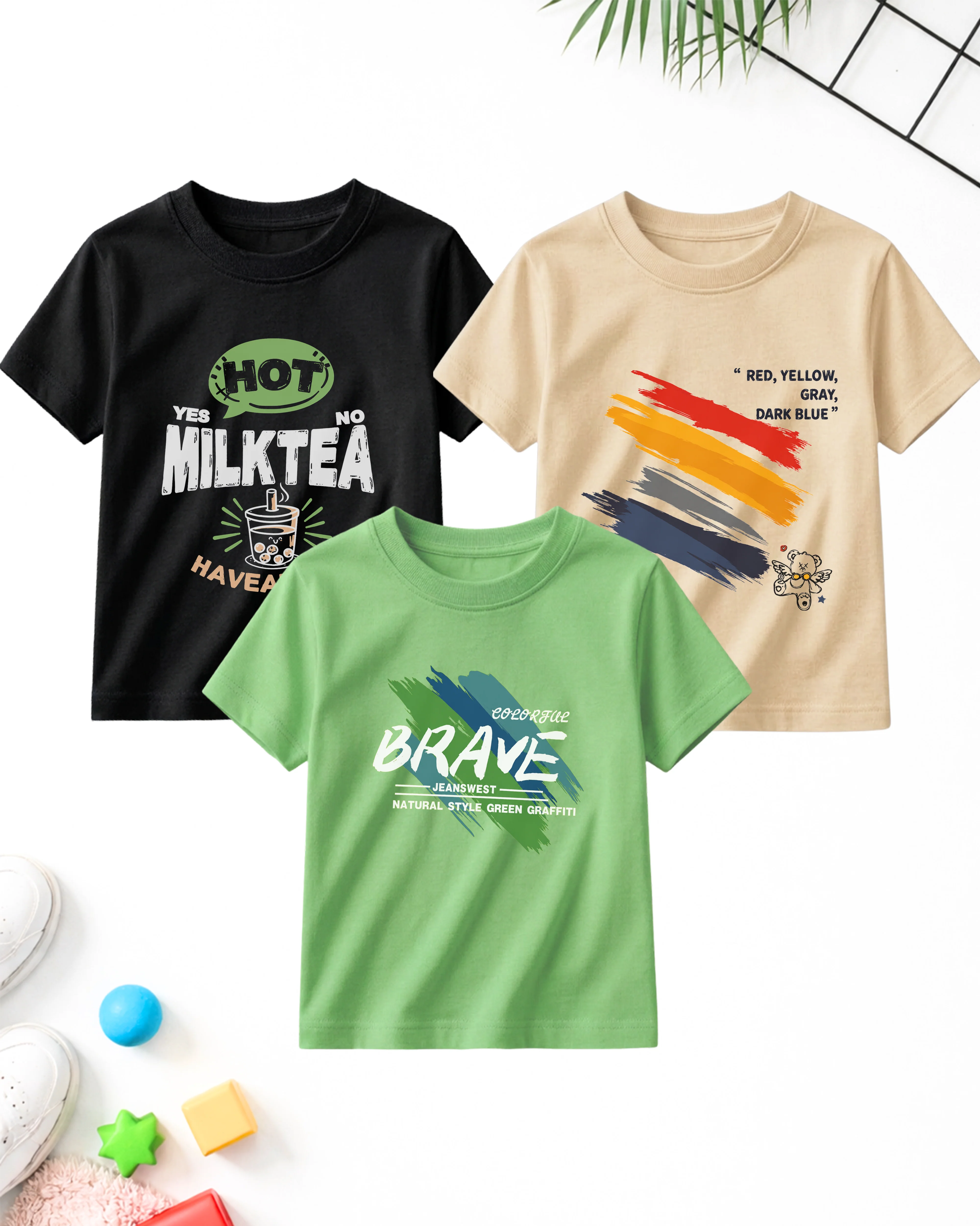 Plain Kids Tee Bundle 3